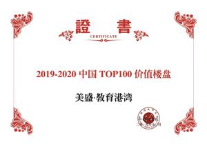 中指研究院 2019-2020中国TOP100价值楼盘